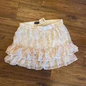 Generation Love Pink and White Mini Skirt